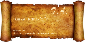 Tuska Adrián névjegykártya